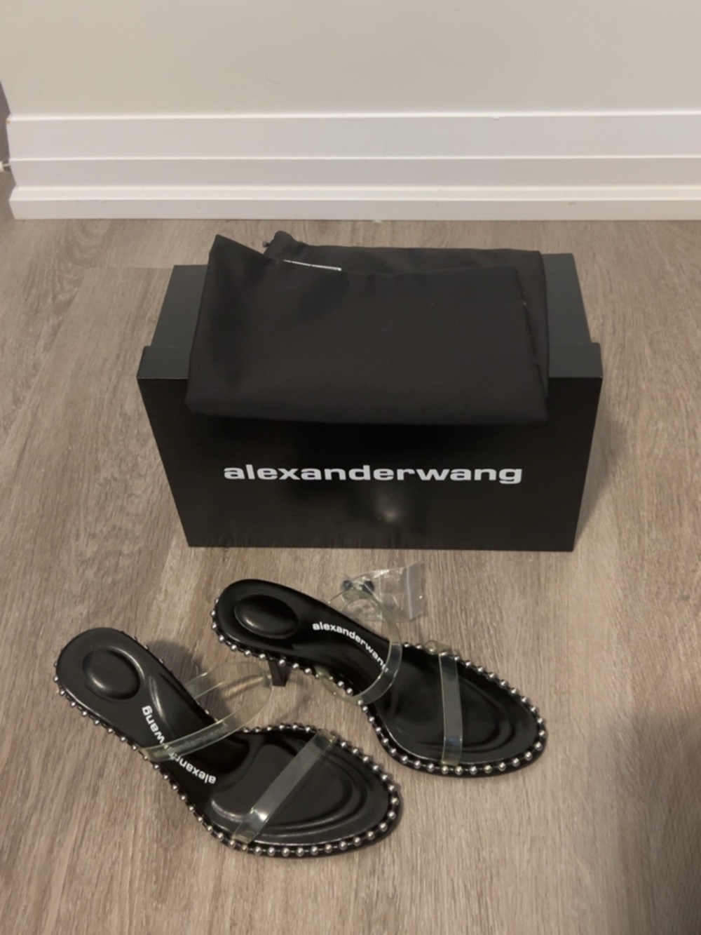 Alexander Wang Black Nova Mules